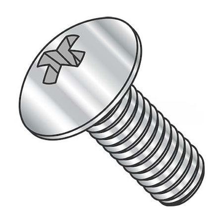 Usa Industrials M6-1.00 x 10 mm Phillips Truss Machine Screw, Plain 18-8 Stainless Steel BULK-SCRW-1828
